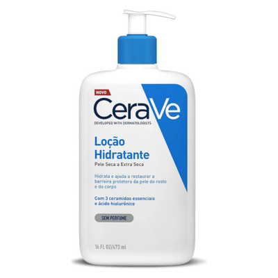 CeraVe, Loção Hidratante Corporal, com textura Fluida e Ácido Hialurônico